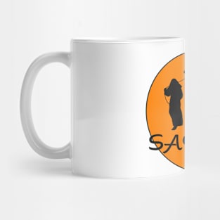 sahara morocco orange sticker Mug